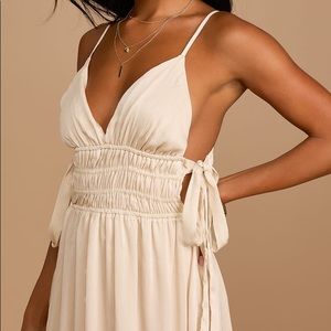 Lulus side tie midi dress